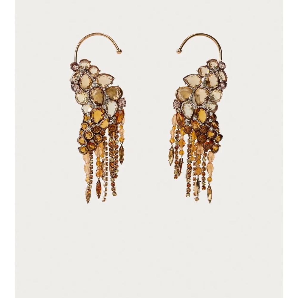 Zara Marisa Berenson Sparkly Jewel Earrings